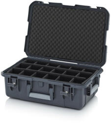 AUER Packaging Védőkoffer Pro, 3 Fogantyúval, Párnázott Betéttel, Zárral Cp Sg 6422 SWG B4 antracit szürke (CP_SG_6422_B4_7016)