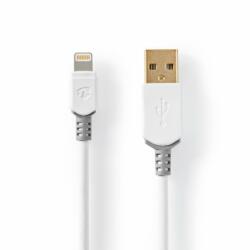 Nedis Apple Lightning - USB kábel | MFI | fehér | 1 m (CCBW39300WT10)