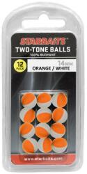 STARBAITS two tones balls 10mm narancs/fehér 12db lebegő golyó (26212) - sneci