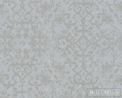 AS Creation Desert Lodge 38521-4 törtfehér, fémhatású, ezüst Textil mintás Klasszikus vlies tapéta (38521-4)