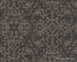 AS Creation Desert Lodge 38521-2 fekete, réz, fémhatású Textil mintás Klasszikus vlies tapéta (38521-2)