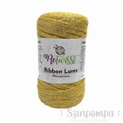 Retwisst Ribbon Lurex - Sárga, ezüst szállal - 25