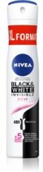 Nivea Black & White Invisible Clear spray anti-perspirant pentru femei 200 ml