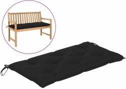 vidaXL Pernă bancă de grădină, negru, 110x50x7 cm, material oxford (316461)