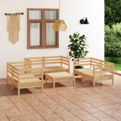 vidaXL Set mobilier de grădină, 7 piese, lemn masiv de pin (3082587)