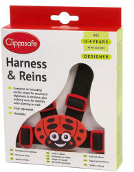 Clippasafe Ülésrögzítő és kantár fekete/piros 10/D