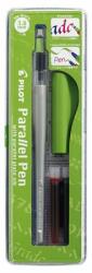 Pilot Töltőtoll, 0, 5-3, 8 mm, zöld kupak, PILOT „Parallel Pen (PPP38Z)