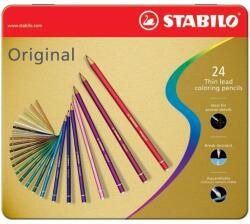 STABILO Creioane colorate Stabilo, 24 buc, Cutie metalica, Multicolor (SW87746)