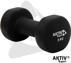 Aktivsport Súlyzó neoprén Aktivsport 3 kg fekete