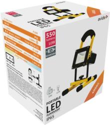 Avide LED Reflektor Akkumulátoros, 10W, NW, 4000K, IP65, hordozható, 550 lumen (A7086)