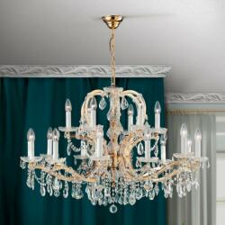 Orion Candelabru XXL de lux cristal Swarovski Maria Theresia-A 12+6L 24K gold plated (LU 2216/12+6 MT-gold/A OR)