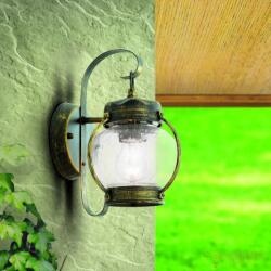 ORION Aplica de perete exterior stil rustic IP23 Taverna AL 11-1165 schwarz-gold OR (AL 11-1165 schwarz-gold OR)