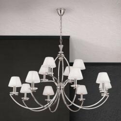 Orion Candelabru cristal Swarovski elegant de lux Avala 12L nickel plated (LU 2412/8+4 nickel/4469 wei OR)