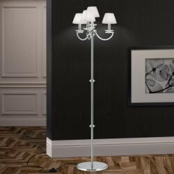 ORION Lampadar cristal Swarovski elegant de lux Avala nickel plated H-158cm (Stl 12-1169/3+1 nickel/4469 wei