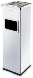 ALDA Cos de gunoi metalic de exterior Mirage cu scrumiera, volum 22 l, inox lucios M1139151 Cos de gunoi