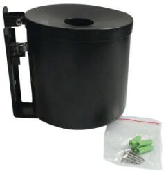 Manutan Scrumiera de perete Manutan Round, neagra M1500150