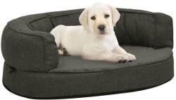 vidaXL Saltea ergonomică pat de câini, gri închis, 60x42 cm, fleece (171292)