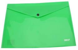 Daco Mapa plastic plic cu capsa A4 DACO MP120VD, Verde deschis (MP120VD)