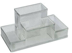 Ecada Suport birou 4 compartimente ECADA 95004AG, Argintiu (95004AG)