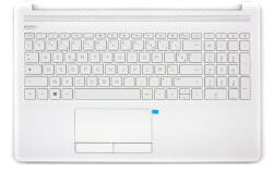 HP 15-DA000, 15T-DA100, 15-DB000, 15Z-DB000 sorozathoz gyári új fehér francia billentyűzet modul touchpaddal (L20388-051)