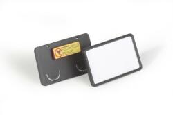 DURABLE CLIP CARD mágneses névkitűző 40x75mm (8129-01) - fekete