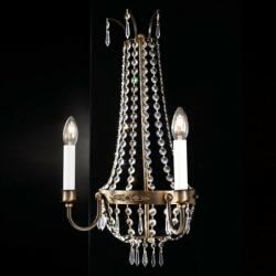 Orion Aplica clasica din alama si cristale Asfour Empire, antique brass (WA 2-1267/2 Patina OR)