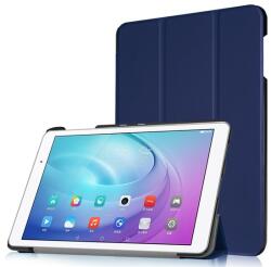 Gigapack Tok álló, bőr hatású (FLIP, oldalra nyíló, TRIFOLD asztali tartó funkció) SÖTÉTKÉK Huawei Mediapad T2 10.0 Pro (GP-67891)