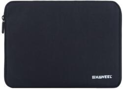 HAWEEL tok álló, textil (ütésálló belső réteg, cipzáras, univerzális, légáteresztő, 7.9" méret) FEKETE Huawei Mediapad M1 8 (S8-301W), Lenovo Tab 2 8.0 (A8-50), Lenovo Yoga Tab 3 8 (GP-94802)