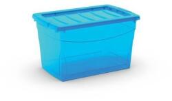  Cutie de depozitare de plastic cu capac, albastra, 29 l M122015