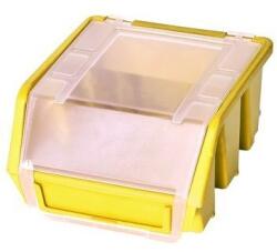  Cutie din plastic Ergobox 1 Plus 7, 5 x 11, 6 x 11, 2 cm, galbena M1179158