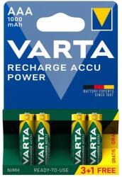 VARTA 5703301494 - 3+1 db Újratölthető elem ACCU AAA Ni-MH/1000mAh/1, 2V 5703301494 (VA0216)