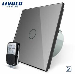 Livolo Intrerupator LIVOLO simplu wireless cu touch si telecomanda inclusa (Gri) (VL-C7-C1/701R-15)