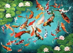 EUROGRAPHICS 6000-5696 - Colorful Koi - 1000 db-os puzzle
