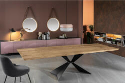  STARK modern bővíthető étkezőasztal - tölgy/fekete - 200-300cm (ST-OM/427/RO)