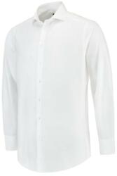 MALFINI Camasa barbati Fitted Shirt T23, maneca lunga, alb (T23T0)