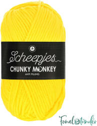 Scheepjes Chunky Monkey 2008 Yellow - élénk sárga akril fonal