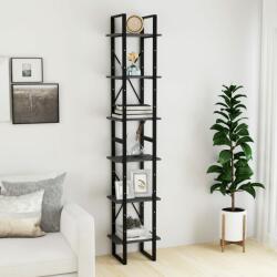 vidaXL Dulap înalt, gri, 40x30x210 cm, lemn masiv de pin (806504) Biblioteca