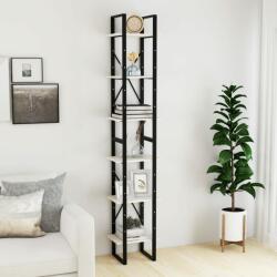 vidaXL Dulap înalt, alb, 40x30x210 cm, lemn masiv de pin (806503) Biblioteca