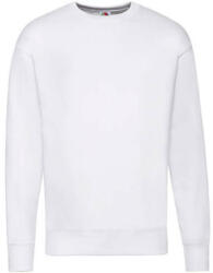 Fruit of the Loom Férfi pulóver hosszú ujjú Fruit of the Loom Lightweight Set-In Sweat - L, Fehér
