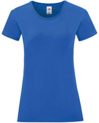 Fruit of the Loom Női rövid ujjú póló Fruit of the Loom Ladies' Iconic 150 T -S, Királykék