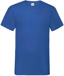 Fruit of the Loom Férfi póló Rövid ujjú Fruit of the Loom Valueweight V-Neck-Tee - L, Királykék