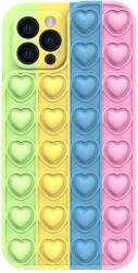 Lemontti Husa iPhone 12 Pro Lemontti Heart Pop it Multicolor 4 (LEMHHPIXIIPM4)