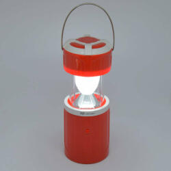 Retro kültéri LED lámpa - hordozható-kihúzható / piros (DP-7407) (16717)