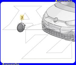 VW ID. 3 2020.07-től /E1/ Embléma első "VW" /Gyári alkatrész/ (Egyedi rendelésre, NEM visszáruzható) 10A853601