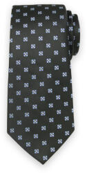 Willsoor Cravată bleumarin bărbătească din mătase cu model în carouri albastre 13479