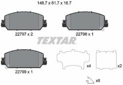 TEXTAR fékbetétkészlet, tárcsafék TEXTAR 2279701 (2279701)