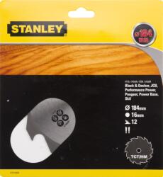 STANLEY Körfűrészlap TCT 184×16mm 12T (STA13020) (STA13020)