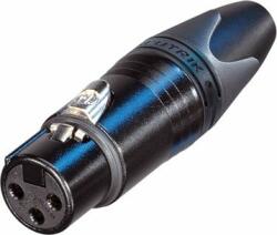 Neutrik NC3FXXB 3 pólusú XLR aljzat, fekete