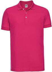 Russell Europe Férfi galléros póló rövid ujjú Russell Europe Men's Stretch Polo - 2XL, Fuchsia