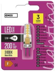 EMOS Classic LED izzó JC G4 2W 210lm meleg fehér (ZQ8620)